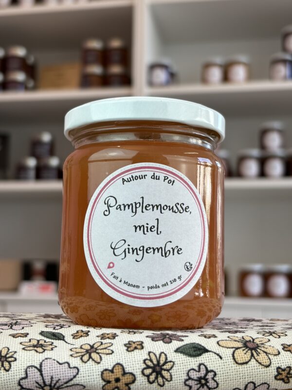Pamplemousse miel Gingembre - Autour du pot - Manom