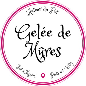 Gelée de Mûres - autour du pot - Thionville - Manom